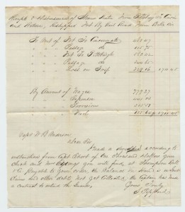 Str Kenton Receipt signed by Standish Peppard (Ohio State University - Rare Books Collection)